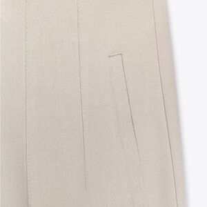 Zara Cream High Waisted Pants